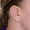 Piercing tragus cristal forme coeur - Tarawa piercing