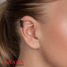 Faux piercing oreille plug Dragon noir - Tarawa.com