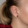 Piercing oreille faux plug Smiley doré - Tarawa.com