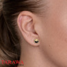 Faux piercing plug doré logo yin yang - Tarawa.com