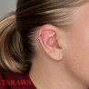 piercing Fer a cheval cristal blanc - Piercing Tarawa
