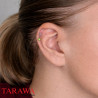 Piercing oreille pendentif bille strass vert - Tarawa piercing