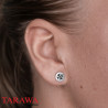 piercing plug oreille logo croix acier - Piercing Tarawa