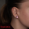 Faux piercing plug playboy rose  - Tarawa.com