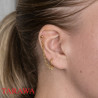 Piercing oreille anneau - hélix doré