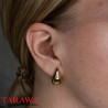 Boucles d'oreilles gouttes en plaqué or
