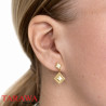 Boucles d'oreilles pendante deux losanges