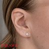 Boucles d'oreilles croix 5 CZ