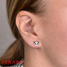 Boucles d’Oreilles Panda en Argent 925 Rhodié – Le Bijou Trop Mignon à Porter au Quotidien