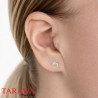 Boucles d'oreilles arc en ciel en argent