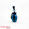 Pendentif Army grenade Bleu - bijoux tarawa.com