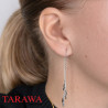 Paire de Boucles d'oreilles en Argent 925 avec pendants