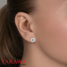 Boucles d'oreilles en Argent avec perle turquoise