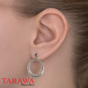 Paire de Boucles d'oreilles en Argent 925