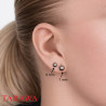 boucles oreilles classique avec bille