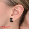 Anneaux Noir oreille Papillon acier chirurgical - Tarawa.com