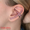 Boucle oreille croix cristal - Tarawa bijoux