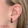 Boucles d'Oreille Spike couleur bleu - Tarawa.com