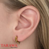 Boucles d'Oreille Spike couleur or - Tarawa.com