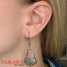 Boucle d'oreille vintage en acier pour femme - Tarawa.com