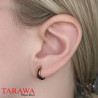 Boucle d'oreille anneau Or rose - Tarawa.com