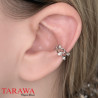 Bague d'oreille fantaisie arabesque cristal