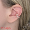 Bague d'oreille fantaisie or rose CZ