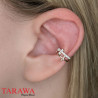 Bague d'oreille croix CZ en fantaisie