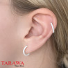 Faux piercing Anneaux Blanc- Tarawa piercing