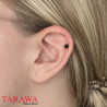Faux piercing magnétique Spike noir - Tarawa faux piercing