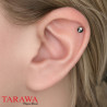 Faux piercing magnétique tête de mort - Tarawa piercing aimanté