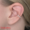 Ear Cuff en Argent 925 – Sertissage de Zirconium Étincelant