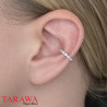Bague d'oreille Ear Cuff en Argent 925 et Zircons Ronds