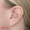 Ear Cuff Plaqué Or – Anneau Fin Pavé de zirconium