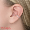 Bague d'oreille en argent cristaux 1.5mm