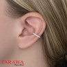 Bague d'oreille en argent cristaux griffé