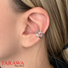 Bague d'oreille en argent forme triangle