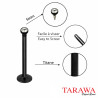 Piercng labret titane anodisé noir - Tarawa.com