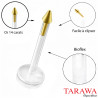 Piercing labret pointe or 14 carat tige bio-plast