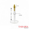Piercing labret pointe or 14 carat tige bio-plast