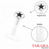 Piercing labret bioflex logo étoile - Tarawa.com
