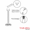 Micro piercing Labret Emaux bille de 3 mm - Tarawa piercing