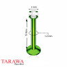 Piercing labret Anodisé titane vert - Tarawa piercing