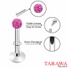 Piercing micro labret multi strass - Tarawa piercing