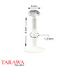 Piercing labret bioflex logo croix chopper - Tarawa piercing labret