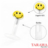 Piercing labret bioflex logo smiley - Tarawa piercing labret