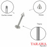 Piercing labret titane pointe spike  3 mm - Tarawa piercing