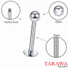 Piercing labret classique titane bille 3 mm - Tarawa.com