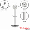 Piercing labret bille cristal