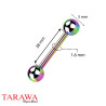 Piercing industriel en titane essence simple